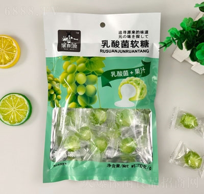 果自源葡萄味乳酸菌軟糖110g