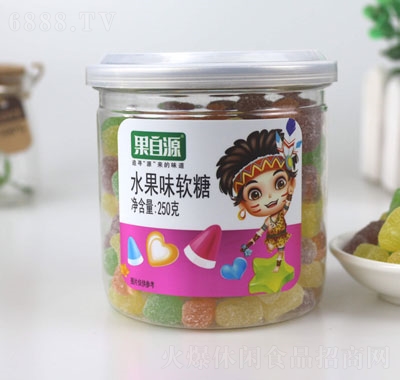 果自源水果味軟糖250g