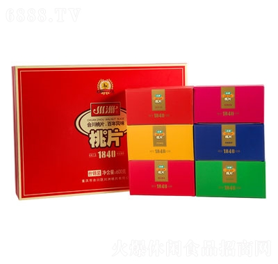 川洲桃片手工特色小吃糕點(diǎn)禮品裝600g休閑食品