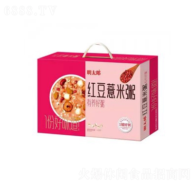 明太郎紅豆薏米粥禮盒休閑食品辦公室零食