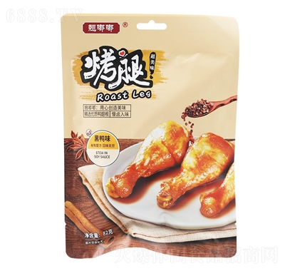 翹嘟嘟烤腿黑鴨味82g肉食鹵味休閑零食