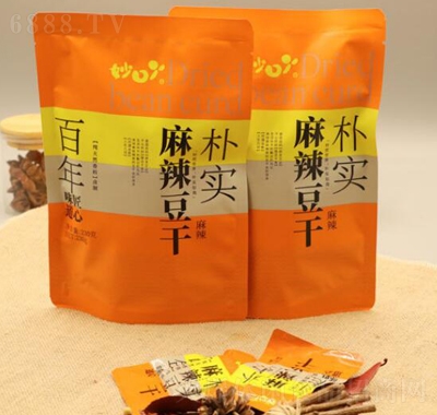 妙口丫麻辣豆干230g袋裝休閑食品