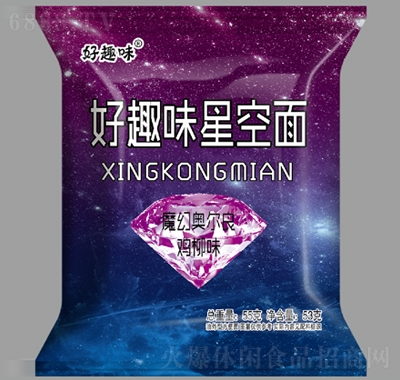 好趣味星空面魔幻奧爾良雞柳味休閑零食辦公室休閑食品