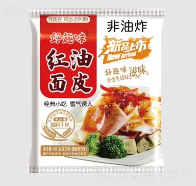 好趣味紅油面皮109g方便速食休閑食品