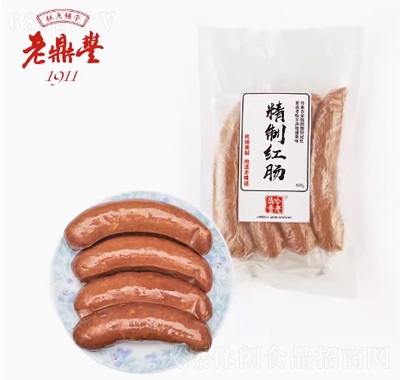 老鼎豐哈爾濱紅腸東北特產(chǎn)瘦肉香腸豬肉腸熟食豬肉脯食品招商