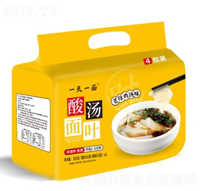 一天一面酸湯面葉老母雞湯味方便食品