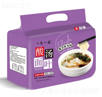 一天一面酸湯面葉紫菜蝦米味方便食品