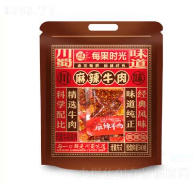 每果時光麻辣牛肉500g即食熟肉干肉脯非醬牛肉風(fēng)干五香麻辣