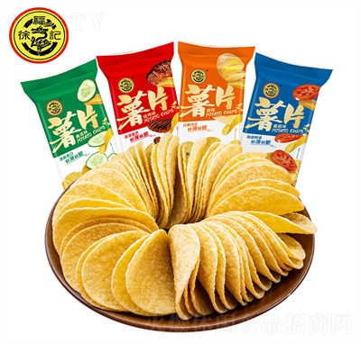 徐福記薯片混合味薄脆片網(wǎng)紅零食膨化休閑食品